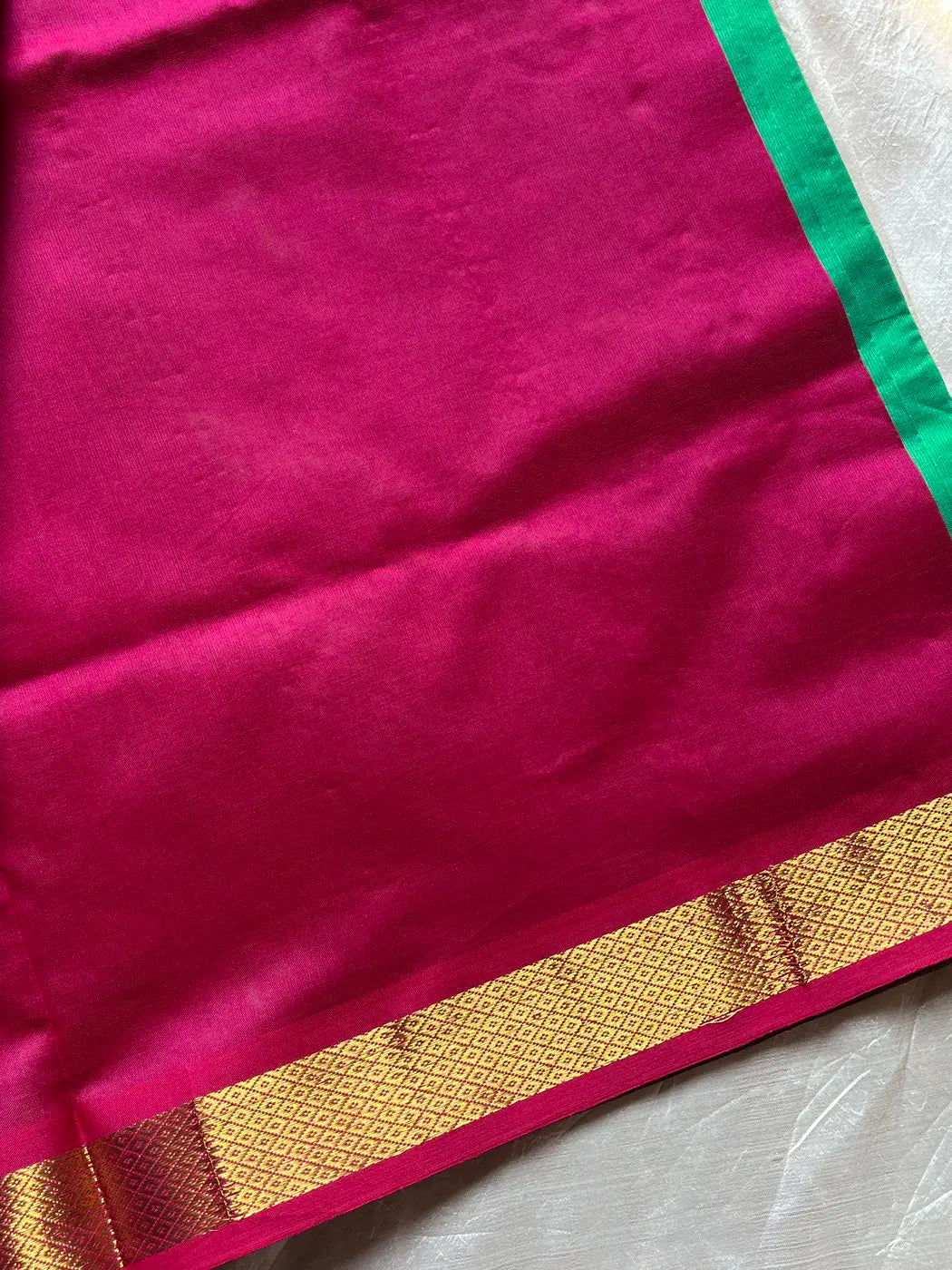 Pattu Nool Edit - Handloom Kanchi Silk Cotton Saree – Vintage Green