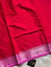 Semi Mysore Silk saree – Red & Pink