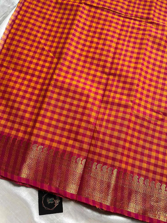 Mini Kattam – Pink Chettinadu cotton (Without Blouse)