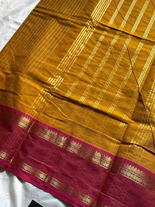 Zari Edition | Yellow Kanchi Cotton Saree
