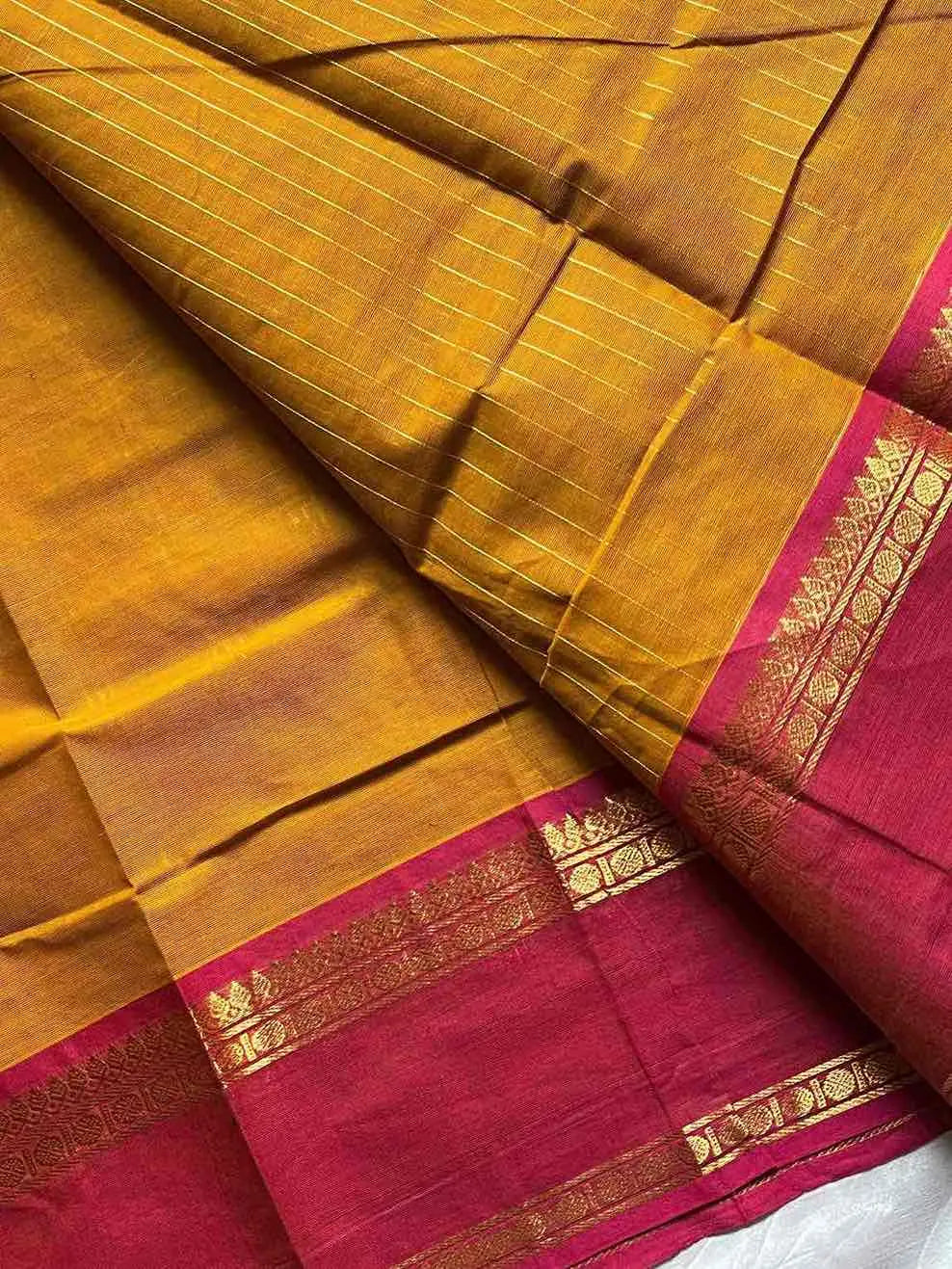 Zari Edition | Yellow Kanchi Cotton Saree