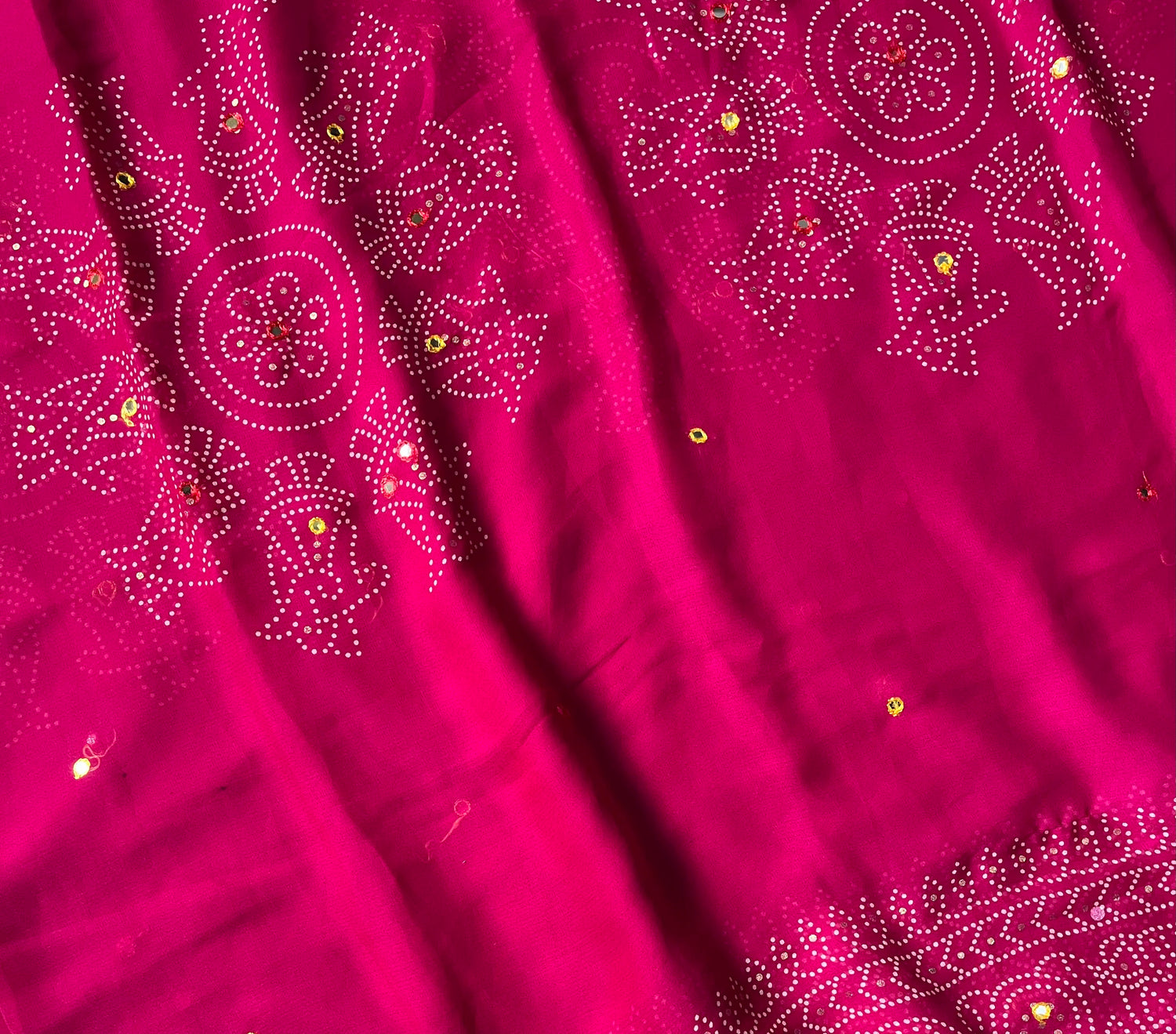 Elegant Handpainted Chiffon Sarees