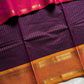 Zari Edition | Dark Purple Kanchi Cotton Saree with Dual Border