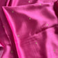 Rose pink Banarasi mashru silk saree with golden zari work and rich pallu.