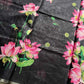Soft Petal Drapes | Semi Chanderi Saree with Lotus Floral Prints | House of Thansha