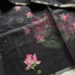Soft Petal Drapes | Semi Chanderi Saree with Lotus Floral Prints | House of Thansha