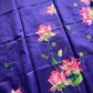 Soft Petal Drapes | Semi Chanderi Saree with Lotus Floral Prints | House of Thansha