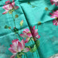 Soft Petal Drapes | Semi Chanderi Saree with Lotus Floral Prints | House of Thansha