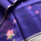 Soft Petal Drapes | Semi Chanderi Saree with Lotus Floral Prints | House of Thansha