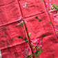 Soft Petal Drapes | Semi Chanderi Saree with Lotus Floral Prints | House of Thansha