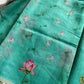 Soft Petal Drapes | Semi Chanderi Saree with Lotus Floral Prints | House of Thansha