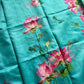 Soft Petal Drapes | Semi Chanderi Saree with Lotus Floral Prints | House of Thansha