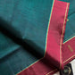 Vegan Weaves – Peacock Green Handloom Art Silk Saree