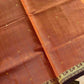 Vegan Weaves – Pastel orange Handloom Art Silk Saree (Without blouse)
