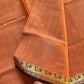 Vegan Weaves – Pastel orange Handloom Art Silk Saree (Without blouse)