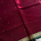 Vegan Weaves – Maroon Handloom Art Silk Saree