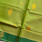 Vegan Silk Saree – Tender Leaf Green Handloom Art Silk