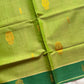 Vegan Silk Saree – Tender Leaf Green Handloom Art Silk