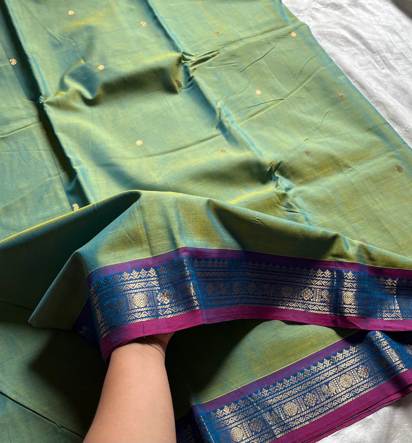 Throne Edit – Pastel Green 120-Count Mercerised Kanchi Cotton