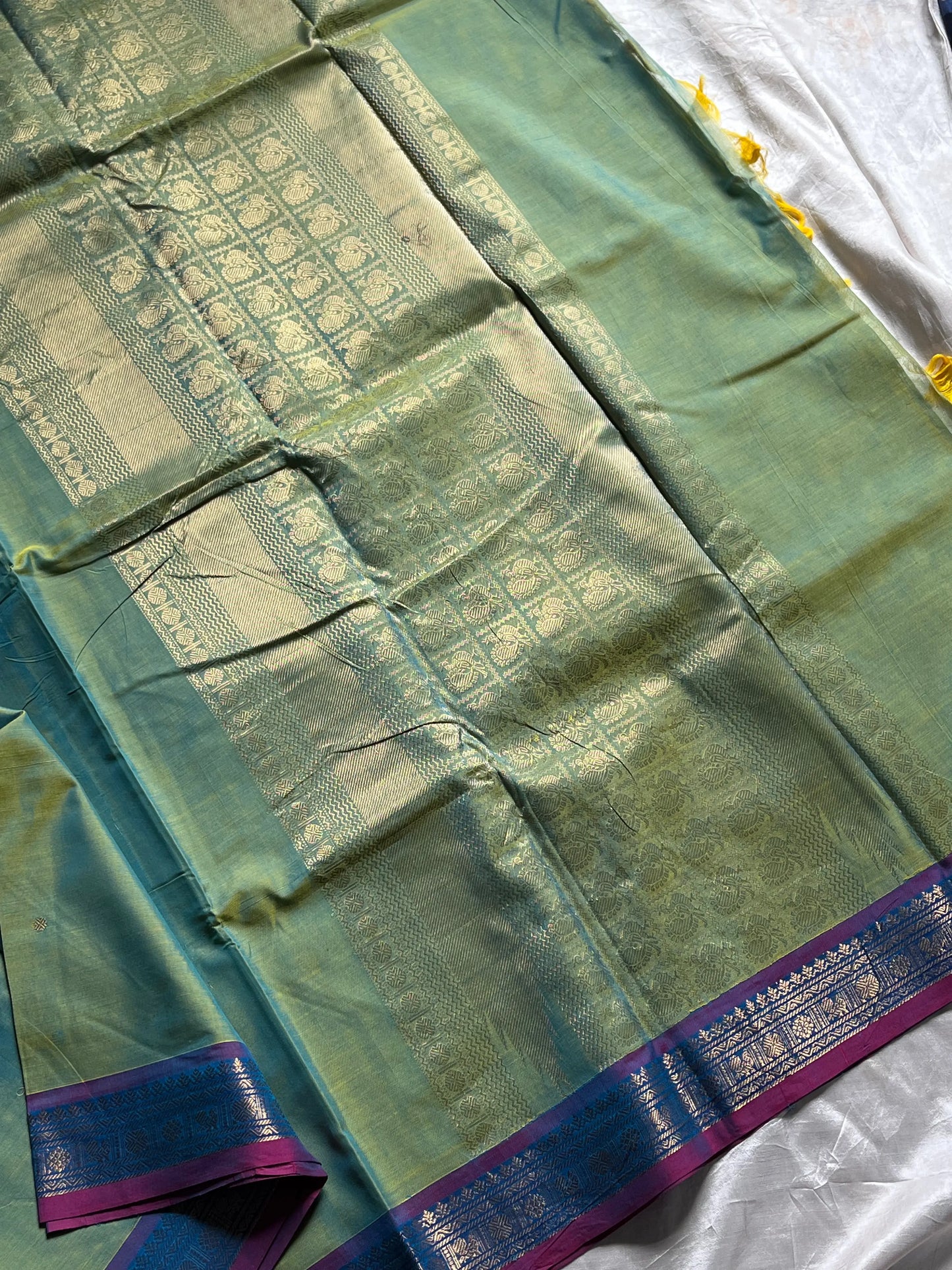 Throne Edit – Pastel Green 120-Count Mercerised Kanchi Cotton