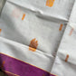 Vegan Silk Saree – White Handloom Art Silk