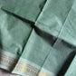 Minimal Border Edit - Pastel Pistah Kanchi Cotton Saree