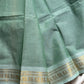 Minimal Border Edit - Pastel Pistah Kanchi Cotton Saree