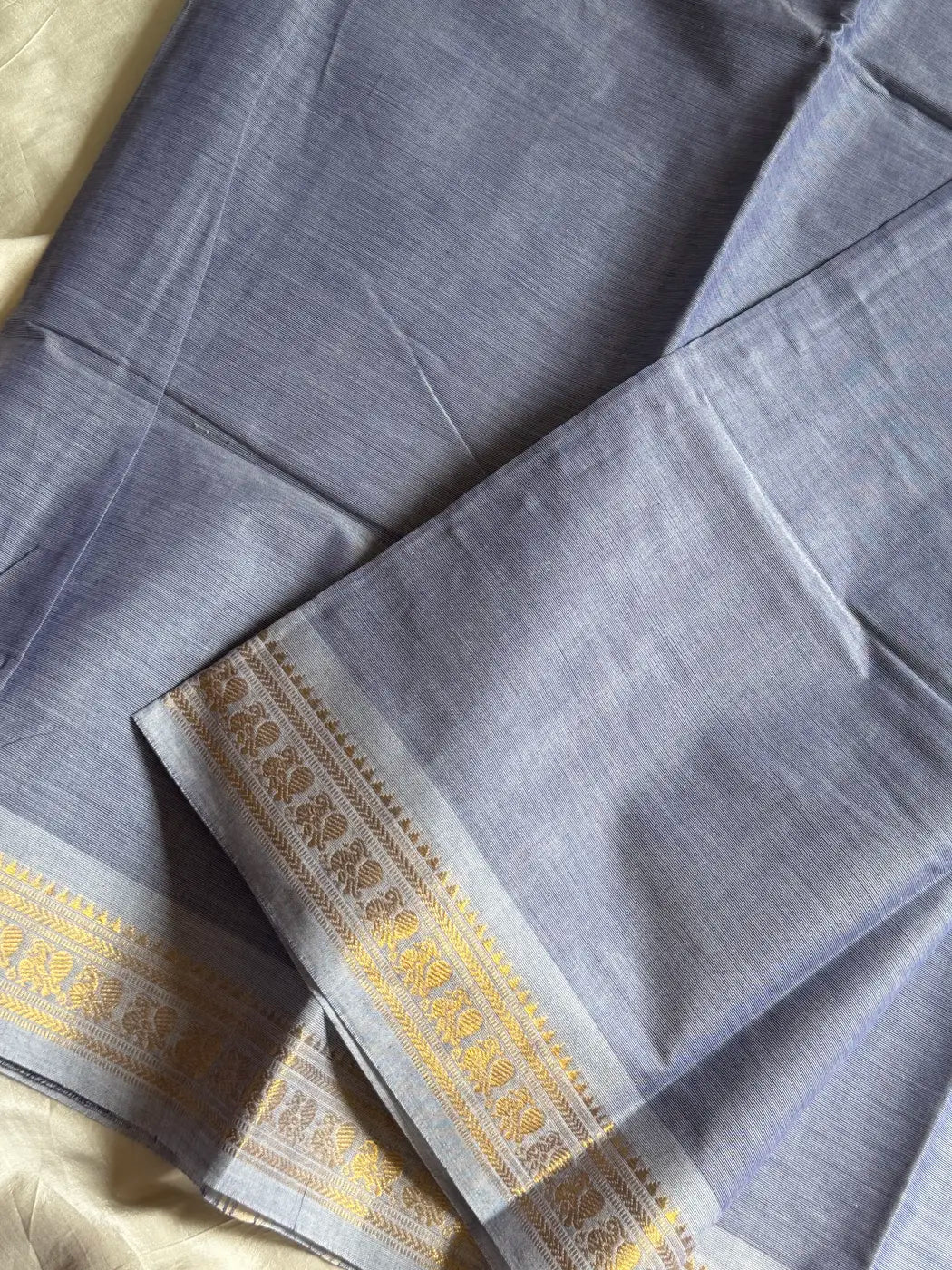 Minimal Border Edit - Pastel Purple Kanchi Cotton Saree