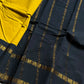 Sungudi Cotton Saree - Yellow & Black