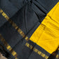 Sungudi Cotton Saree - Yellow & Black