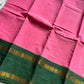 Sungudi Cotton Saree - Pink & Green