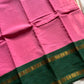 Sungudi Cotton Saree - Pink & Green