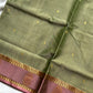 Vegan Silk Saree – Pastel Green | Handloom Art Silk