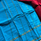 Sungudi Cotton Saree - Red & blue