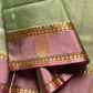 Vegan Silk Saree – Pastel Green | Handloom Art Silk