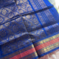 Parrot Green & Blue Pure Handloom Kanchi Silk-Cotton Saree with Rich Zari – Pattu Nool Edit by House of Thansha