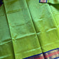 Parrot Green & Blue Pure Handloom Kanchi Silk-Cotton Saree with Rich Zari – Pattu Nool Edit by House of Thansha
