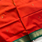 Throne Edit – Orange 120 Counts Mercerised Chettinadu Cotton Saree
