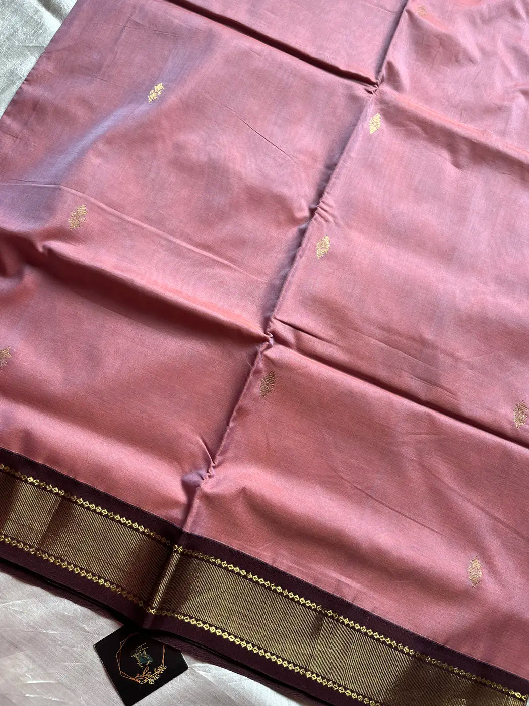 Throne Edit – Dust Rose 120 Counts Mercerised Chettinadu Cotton Saree