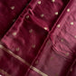 Crepe Silk Saree – Deep Wine