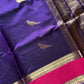 Pattu Nool Edit | Kanchi Silkcotton saree - Blue