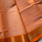 Minimal Border Edit - Orange Chettinadu Cotton Saree