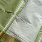 Minimal Border Edit - Green Chettinadu Cotton Saree