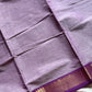 Minimal Border Edit - Lilac Chettinadu Cotton Saree