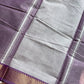 Minimal Border Edit - Lilac Chettinadu Cotton Saree
