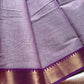 Minimal Border Edit - Lilac Chettinadu Cotton Saree