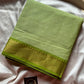 Minimal Border Edit - Green Chettinadu Cotton Saree