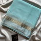 Semi Mysore Silk Saree – Ice Blue