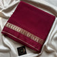 Semi Mysore Silk Saree – Wine