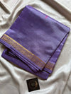 Vegan Silks | Chinnalampattu Saree – Lavender & Brown
